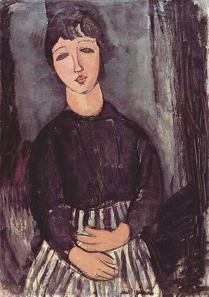 Amedeo Modigliani Portrat einer Zofe Norge oil painting art